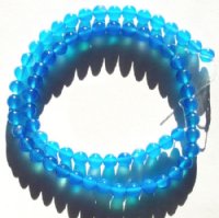 16 inch strand 6mm Blue Agate Beads